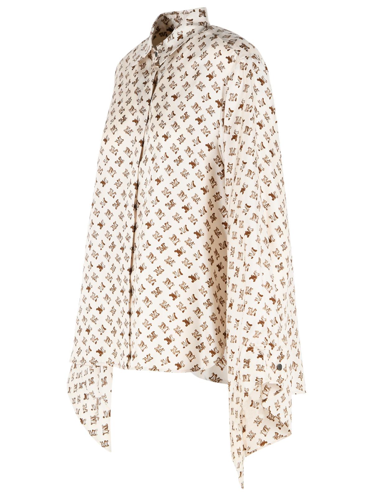 Max Mara 'Obice' Ivory White Silk Shirt Women MAX MARA