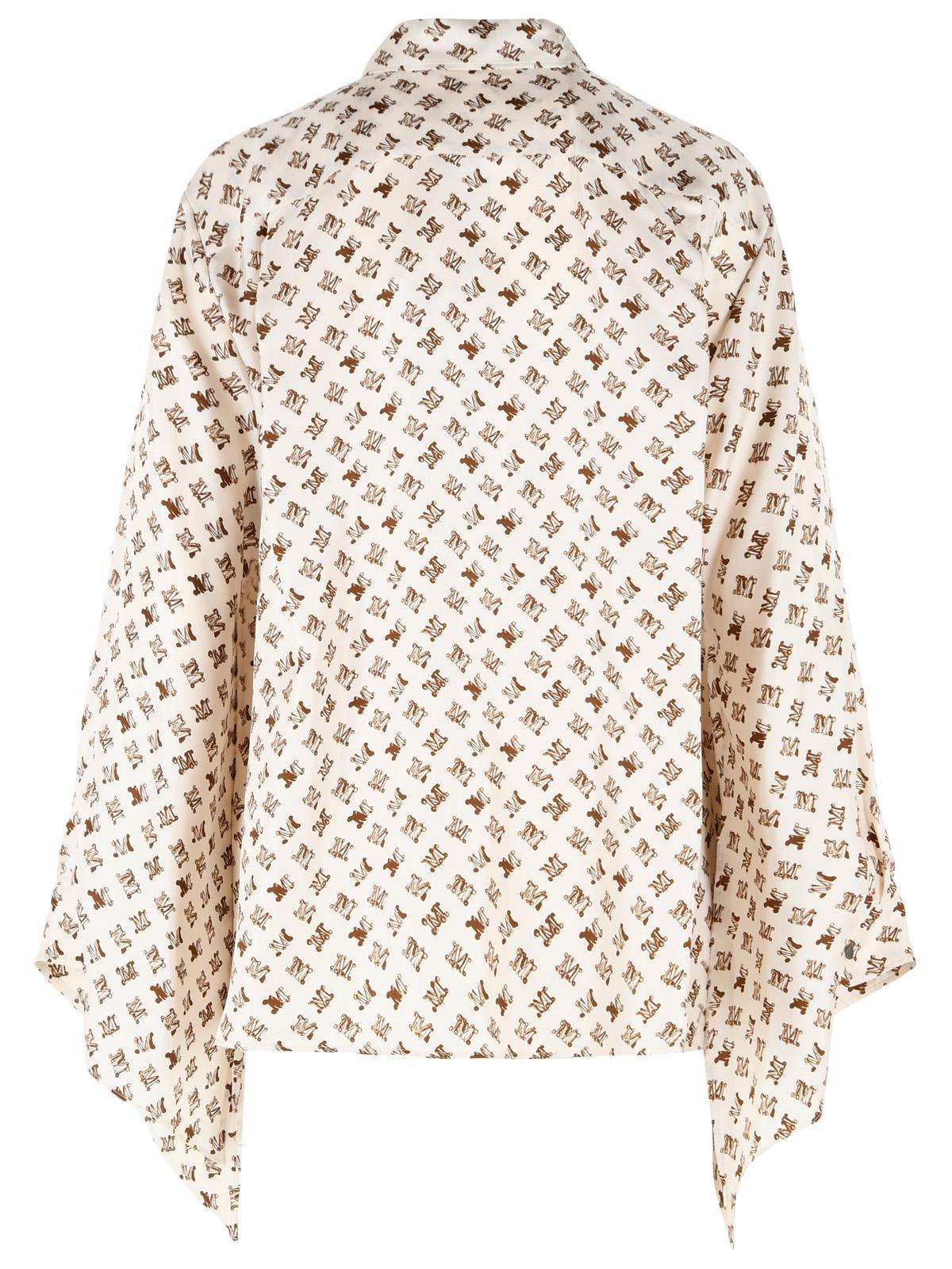 Max Mara 'Obice' Ivory White Silk Shirt Women MAX MARA