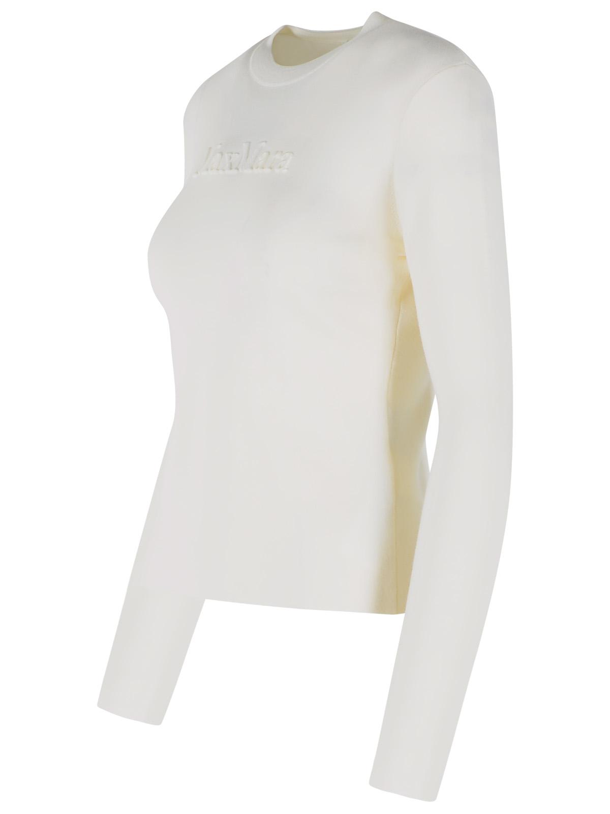 Max Mara 'Manto' White Wool Yarn Sweater Women MAX MARA