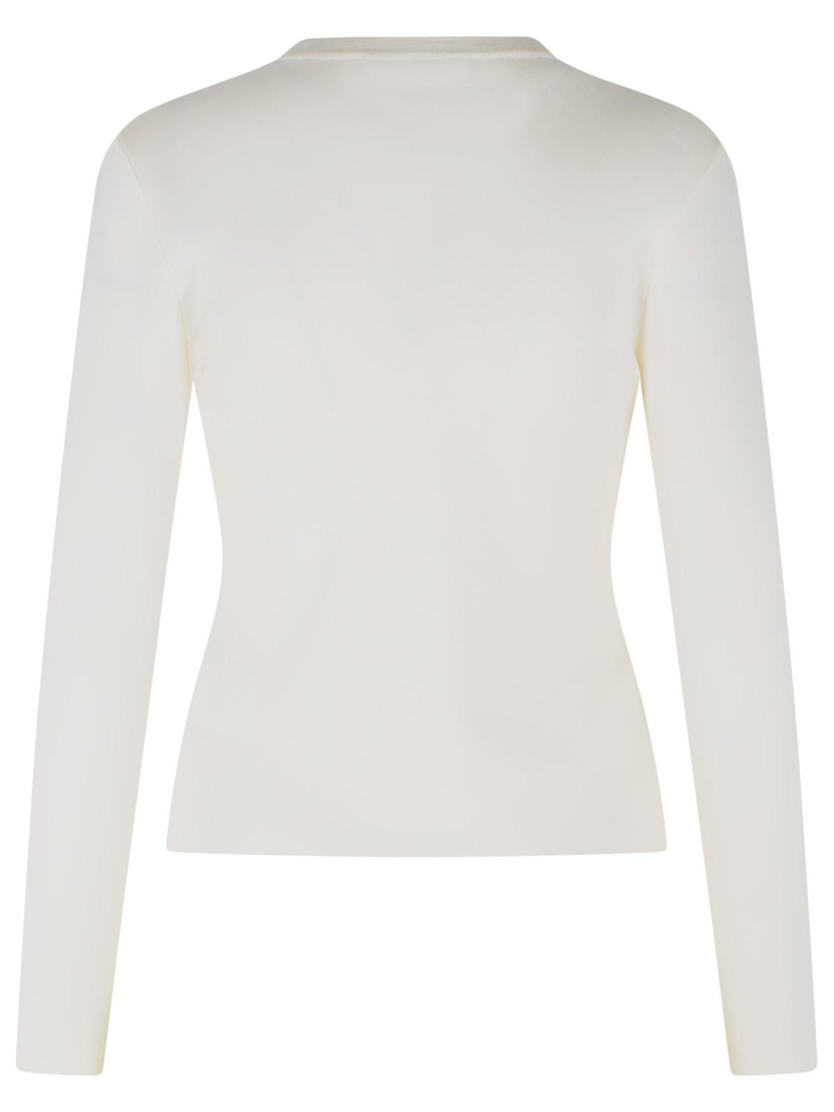Max Mara 'Manto' White Wool Yarn Sweater Women MAX MARA