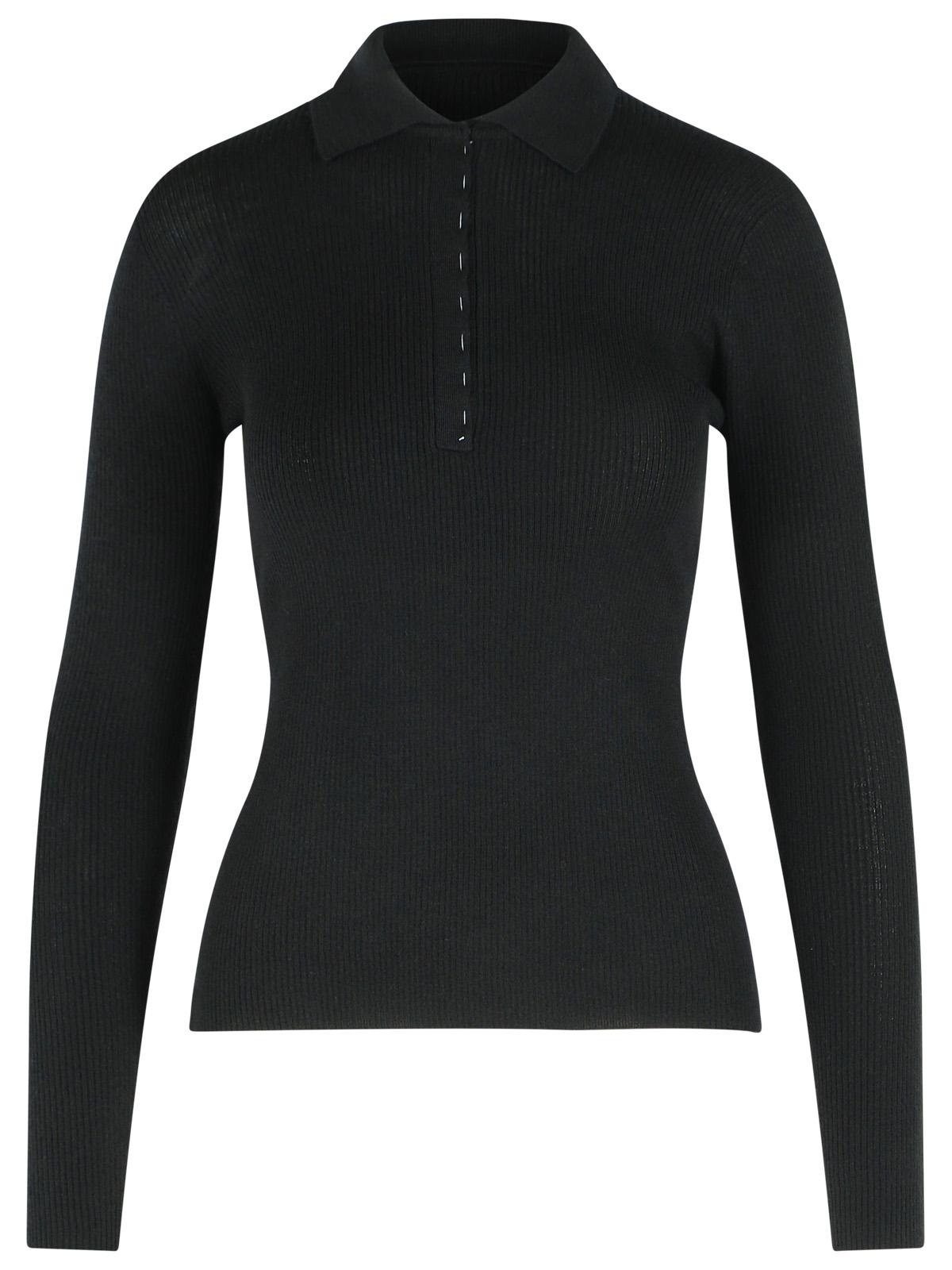 Max Mara 'Angel' Polo Shirt In Black Cashmere Yarn Women MAX MARA