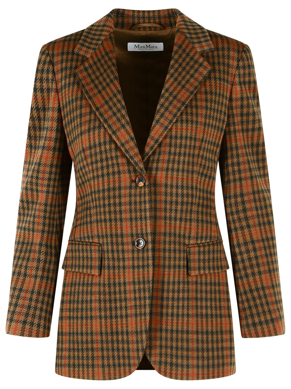 Max Mara Galosce' Blazer In Virgin Wool Blend Leather Women MAX MARA