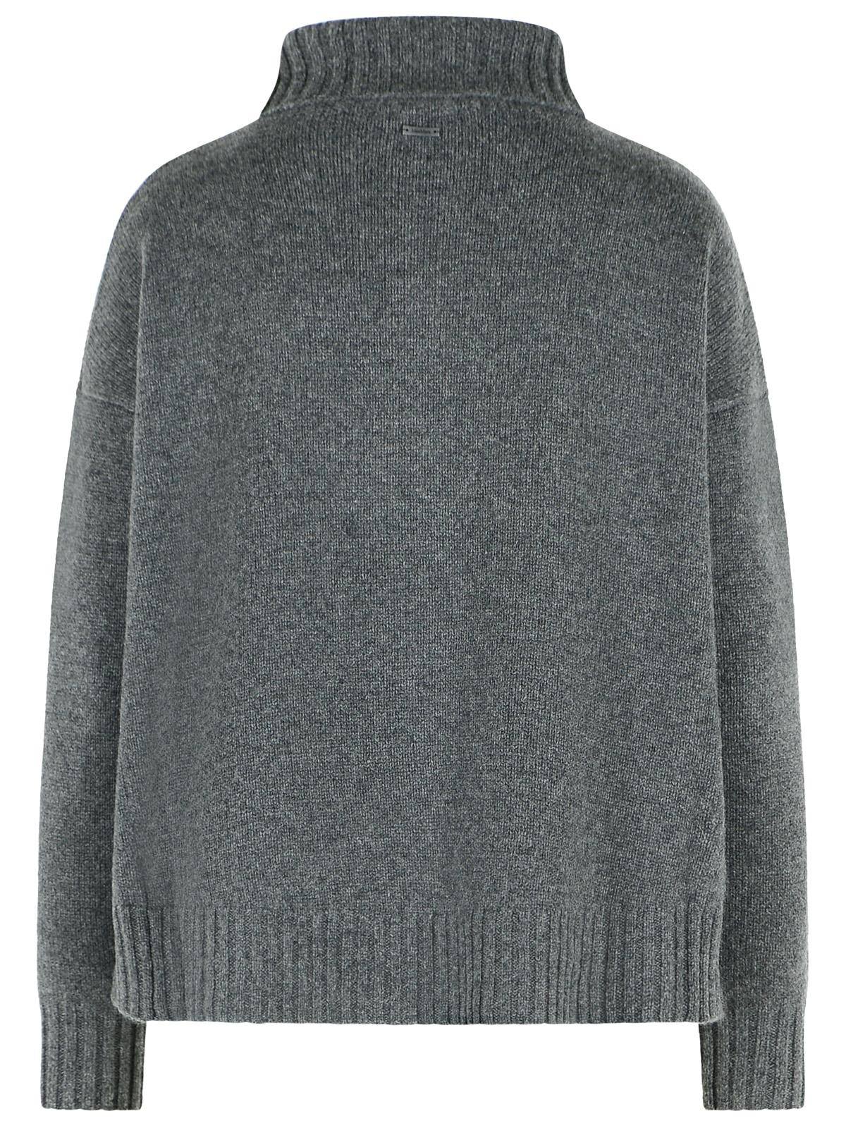 Max Mara 'Crasso' High Neck Sweater In Dark Grey Cashmere Yarn Women MAX MARA