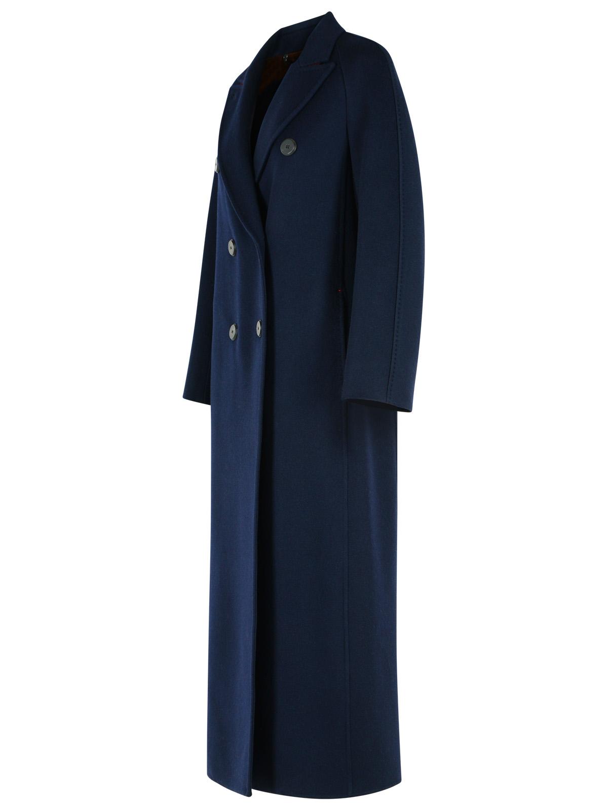 Max Mara 'Volante' Double-Breasted Midnight Blue Cashmere Coat Women MAX MARA