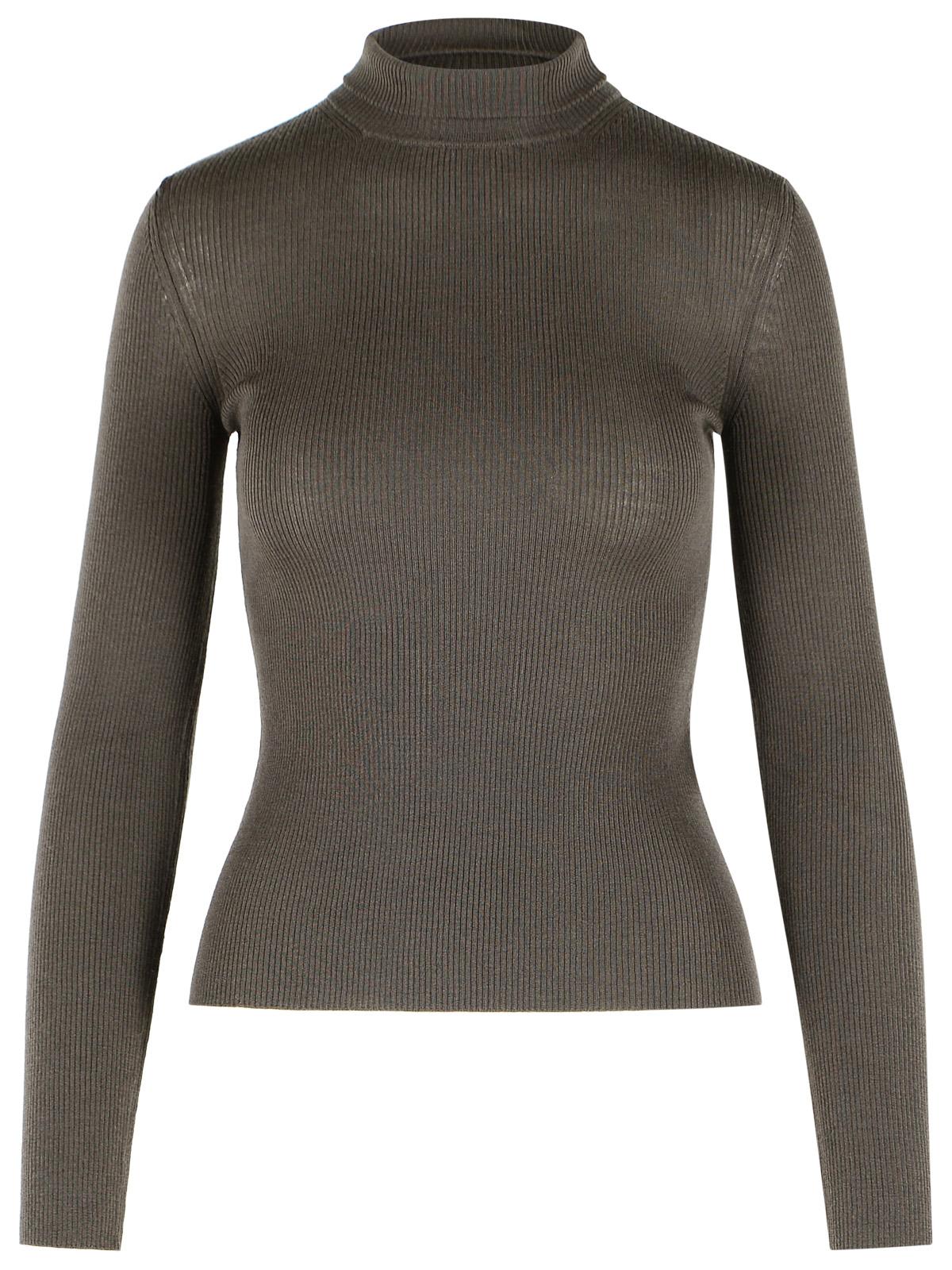 Max Mara Brown Virgin Wool Turtleneck Sweater Women MAX MARA