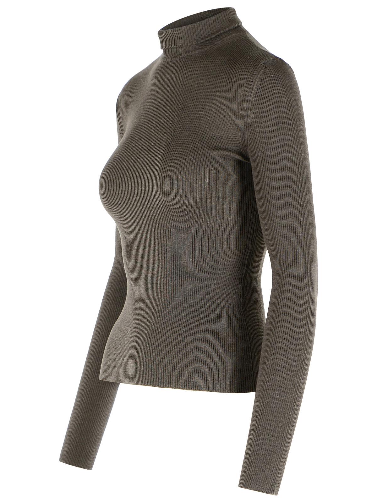 Max Mara Brown Virgin Wool Turtleneck Sweater Women MAX MARA