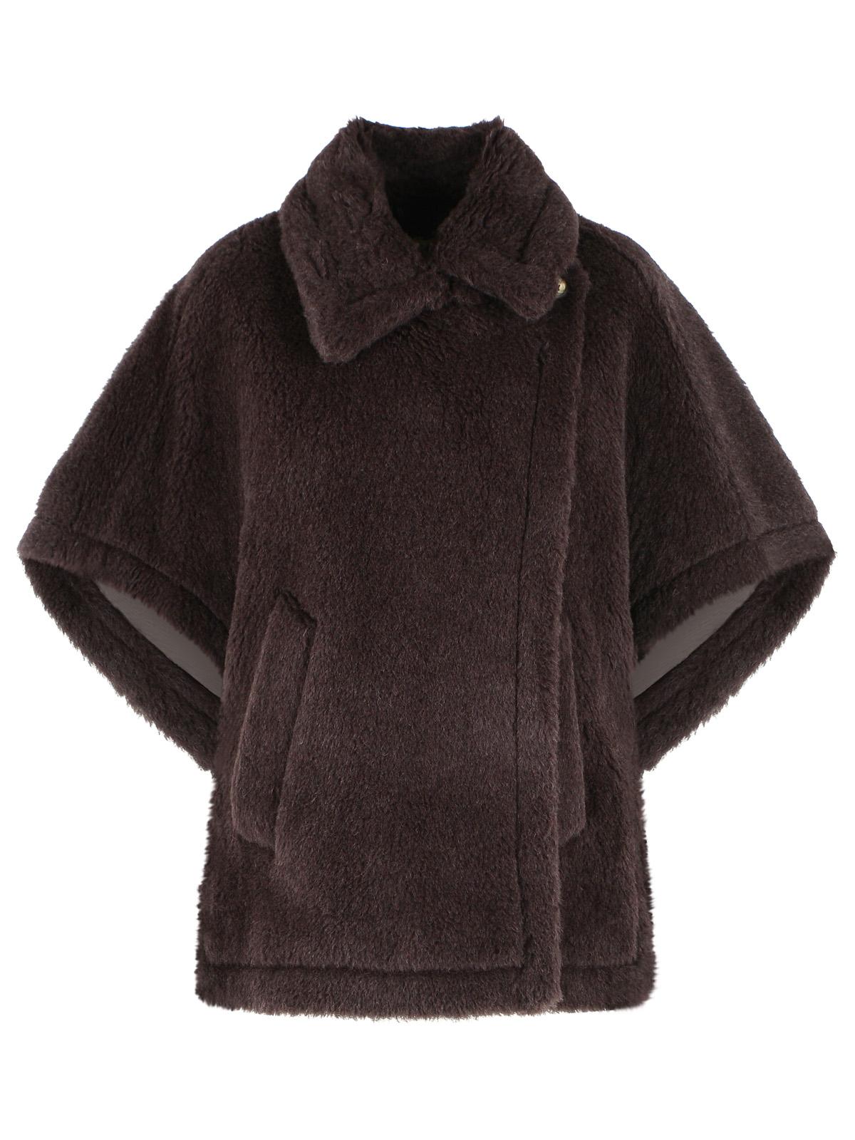 Max Mara 'Tebe1' Teddy Cape Of Alpaca And Brown Wool Women MAX MARA