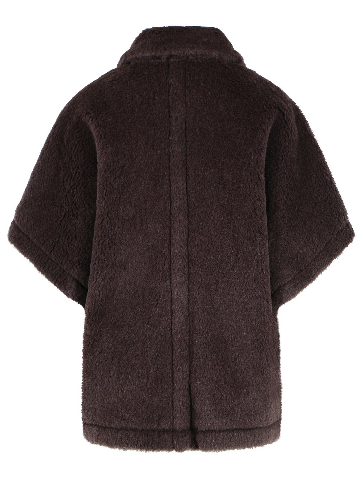 Max Mara 'Tebe1' Teddy Cape Of Alpaca And Brown Wool Women MAX MARA
