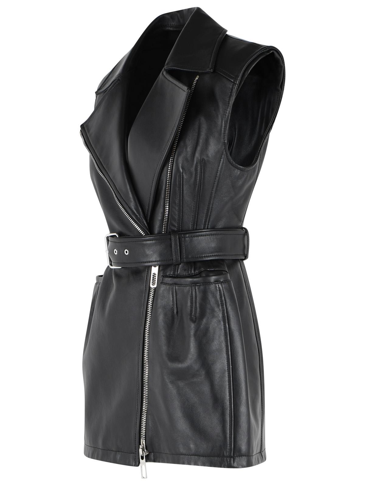 Sportmax 'Fave' Black Leather Jacket Women SPORTMAX