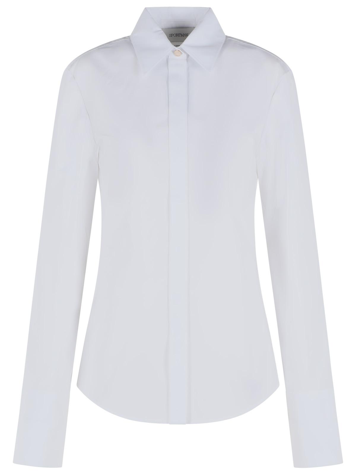 Sportmax 'Accordo' White Cotton Shirt Women SPORTMAX