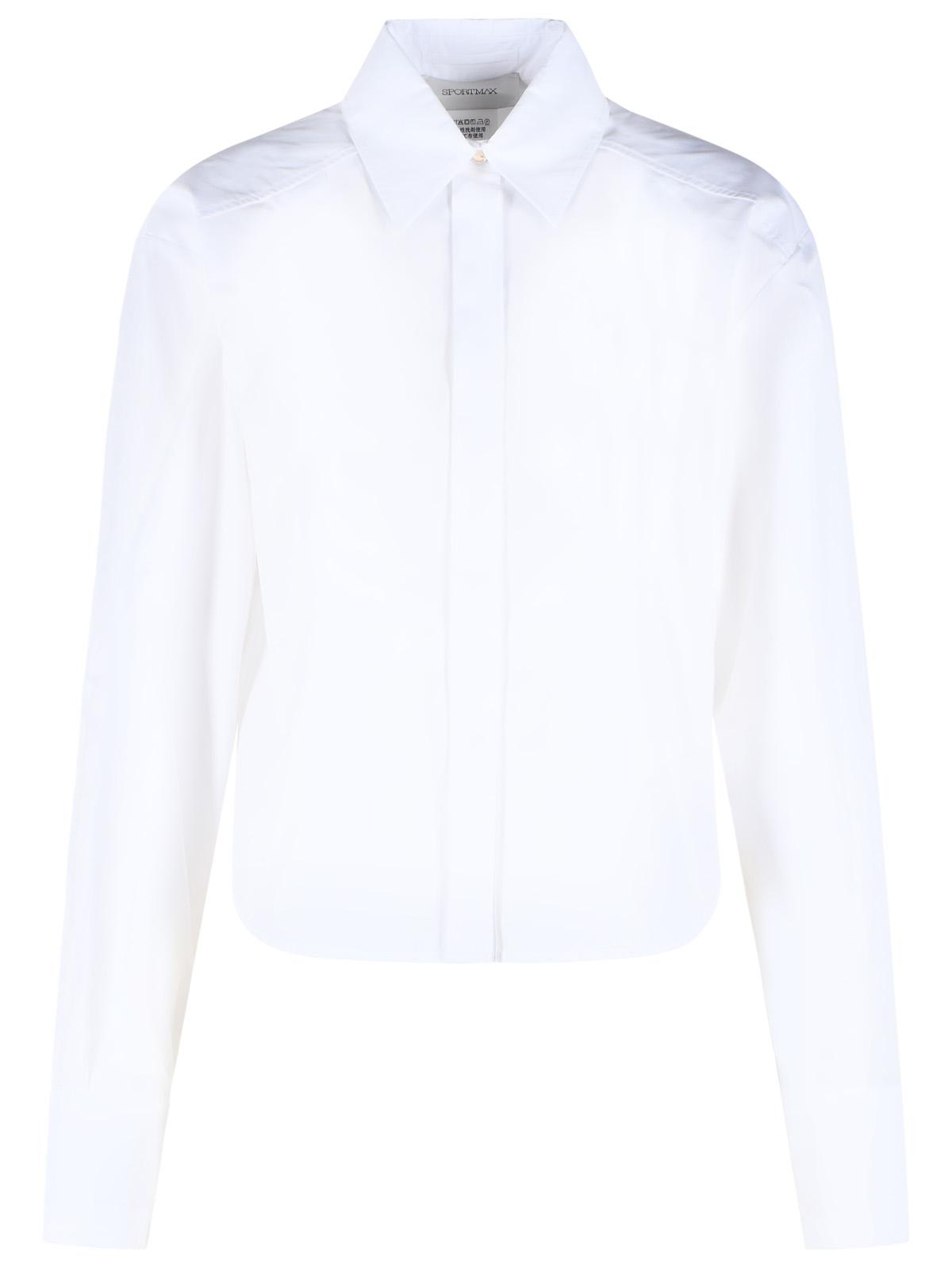 Sportmax 'Virgola' White Cotton Shirt Women SPORTMAX