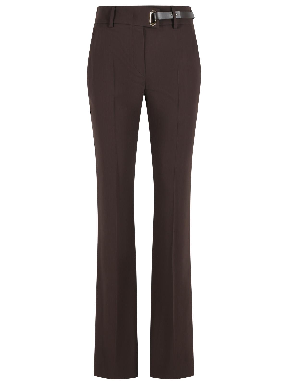 Sportmax 'Rum' Brown Viscose Trousers Women SPORTMAX
