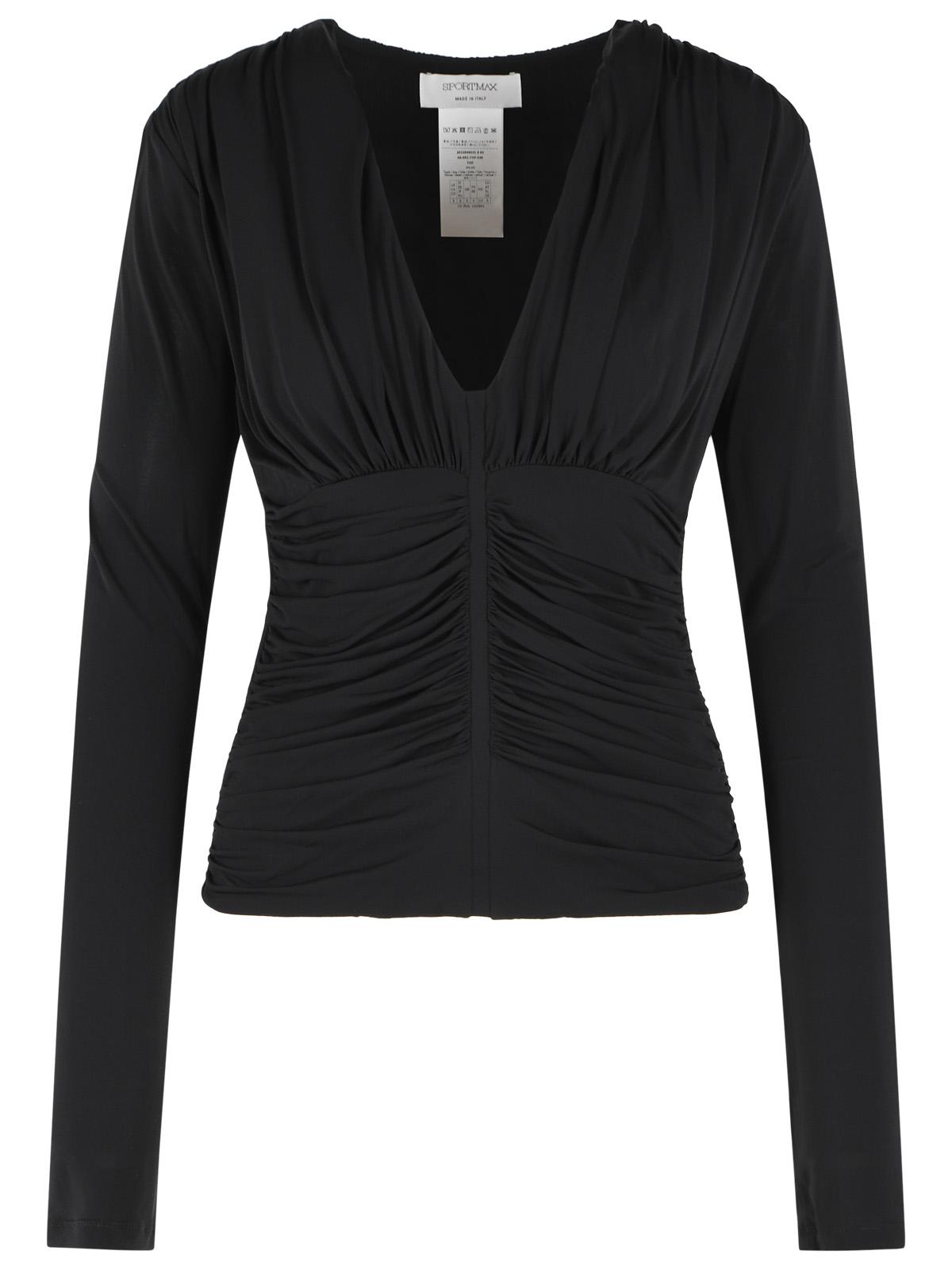 Sportmax 'Beato' Black Viscose Top Women SPORTMAX