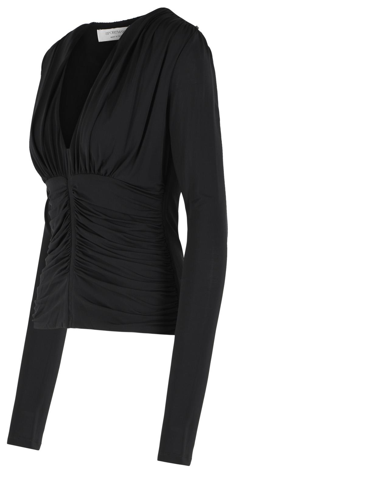 Sportmax 'Beato' Black Viscose Top Women SPORTMAX