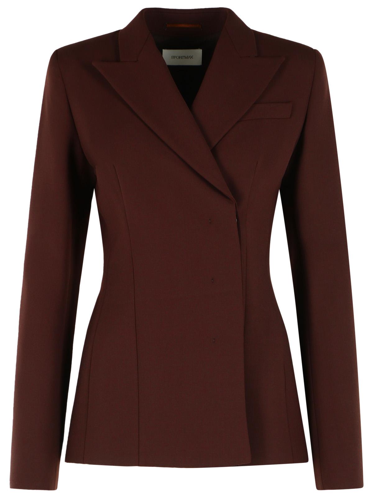 Sportmax 'Ciocca' Tailored Jacket In Plum Stretch Wool Women SPORTMAX
