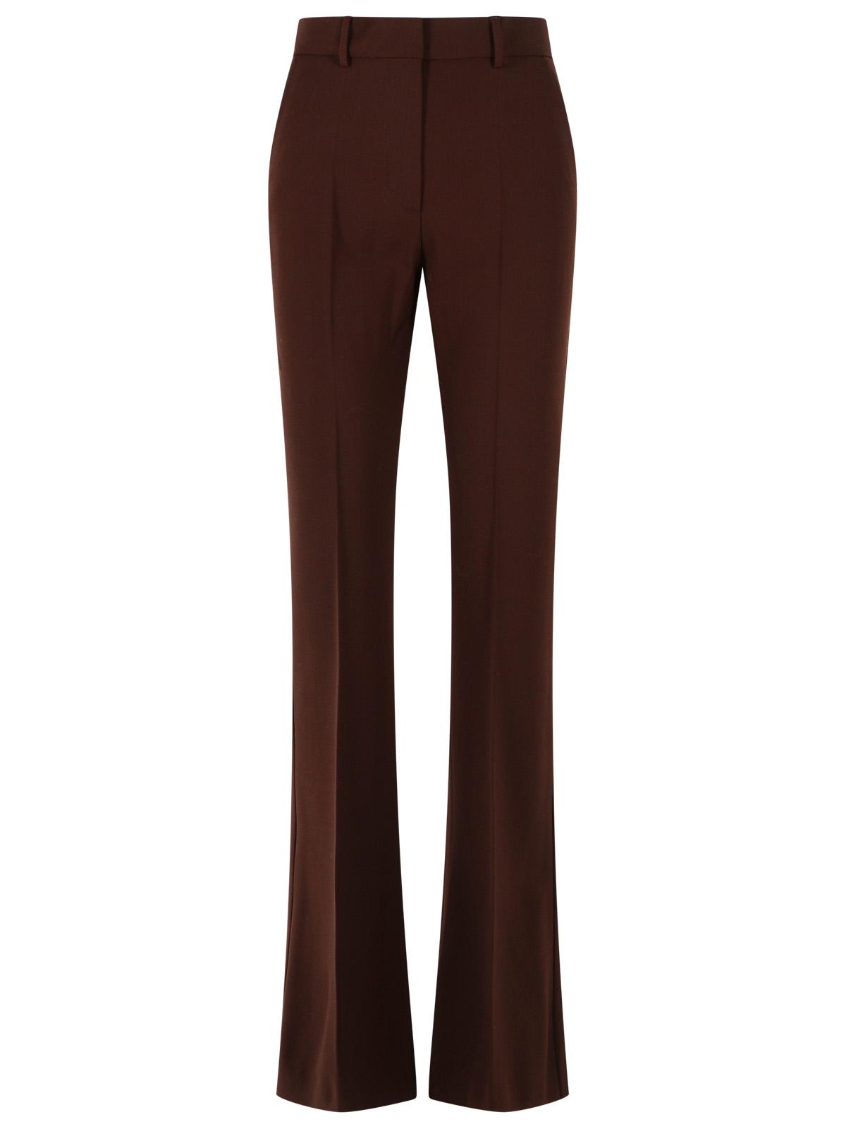 Sportmax 'Febe' Plum Wool Pants Women SPORTMAX