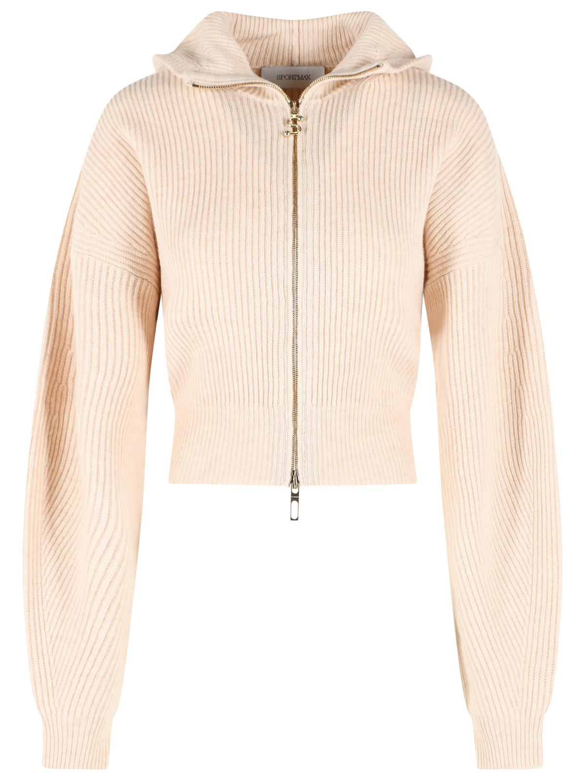 Sportmax 'Balco' Ivory Wool And Cashmere Cardigan Women SPORTMAX