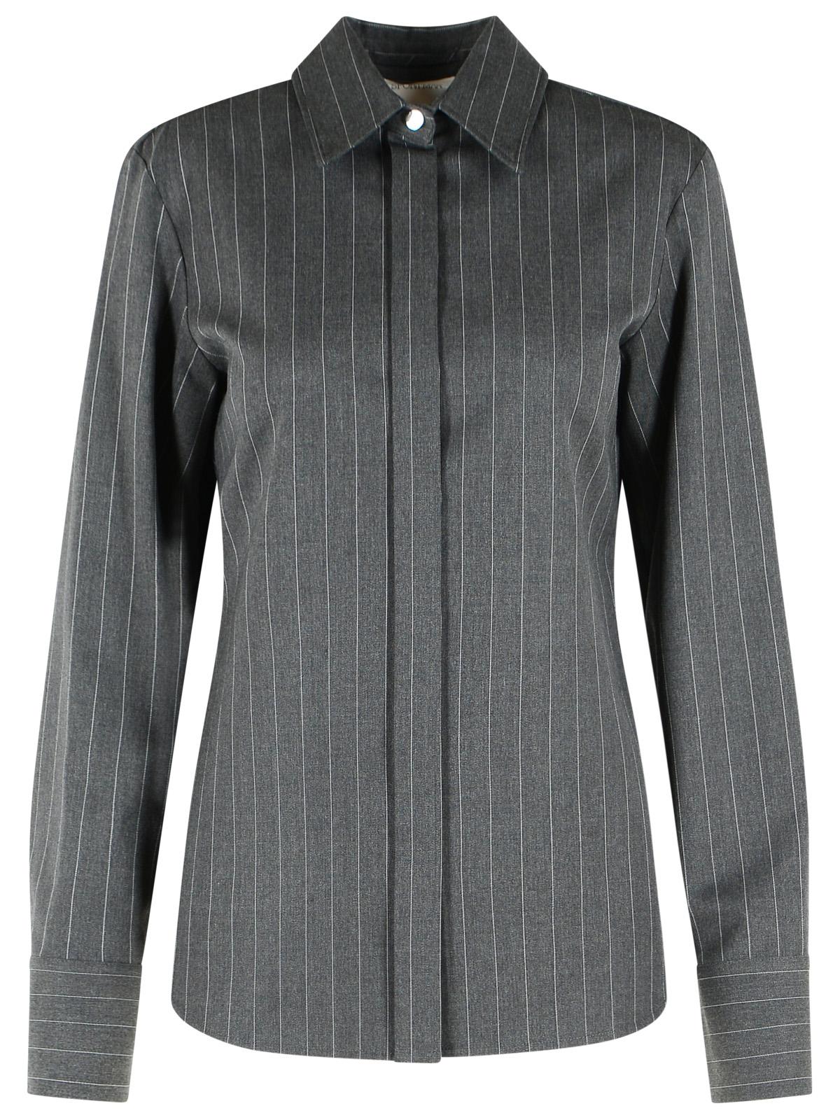 Sportmax 'Pepli' Tight Shirt In Medium Grey Wool Women SPORTMAX