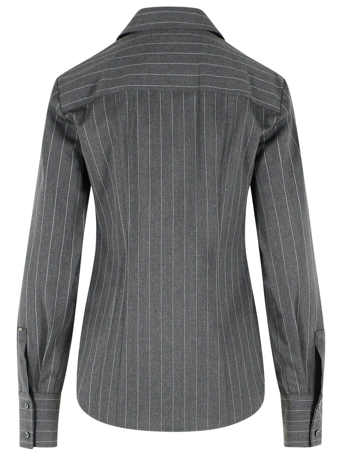 Sportmax 'Pepli' Tight Shirt In Medium Grey Wool Women SPORTMAX