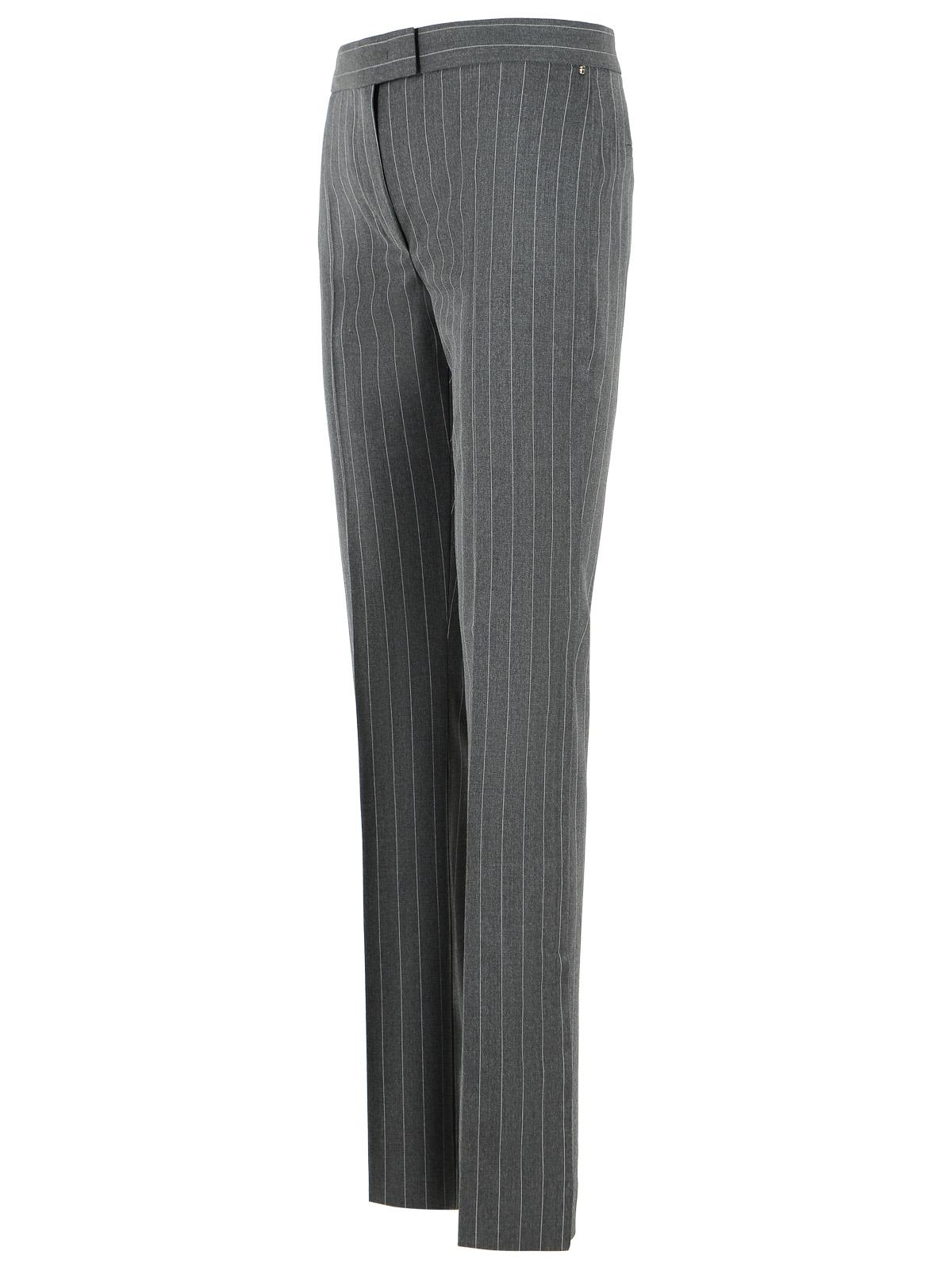 Sportmax 'Ricordo' Slim Flare Pants In Medium Grey Stretch Wool Women SPORTMAX