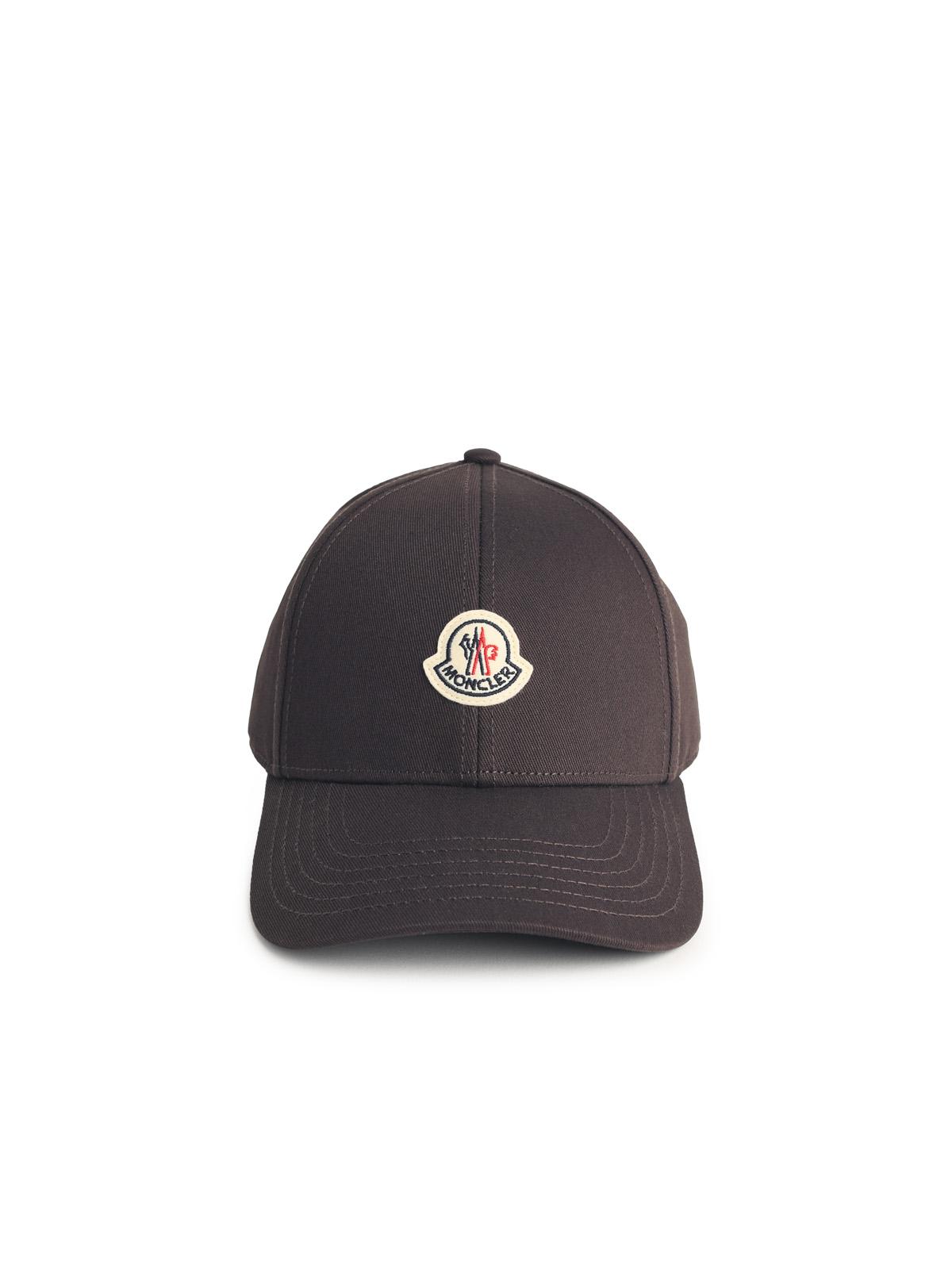 Moncler Brown Cotton Cap Men MONCLER
