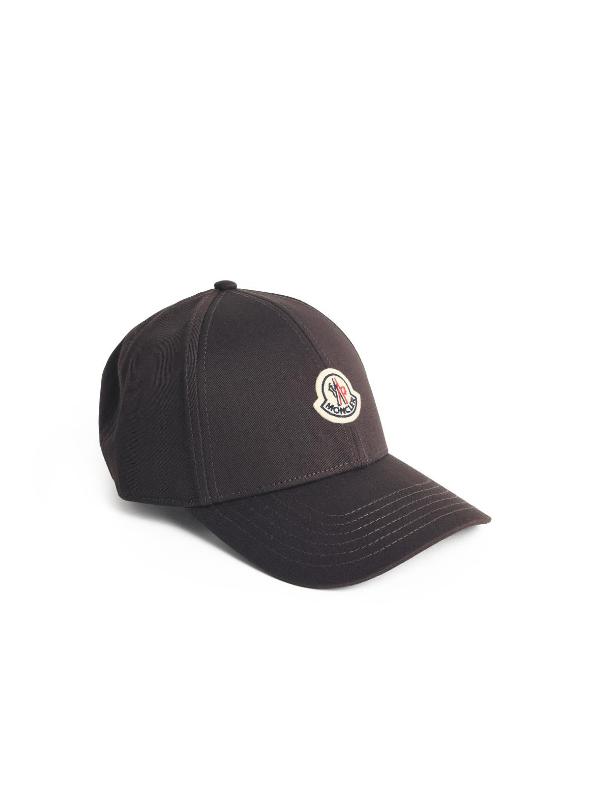 Moncler Brown Cotton Cap Men MONCLER
