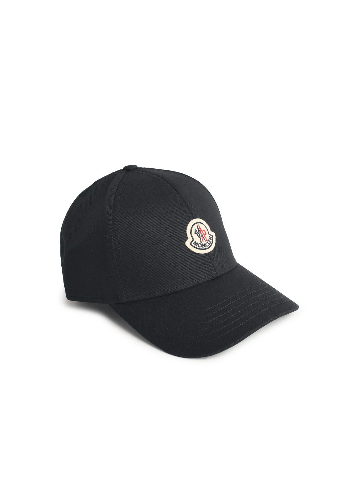 Moncler Black Cotton Cap Men MONCLER