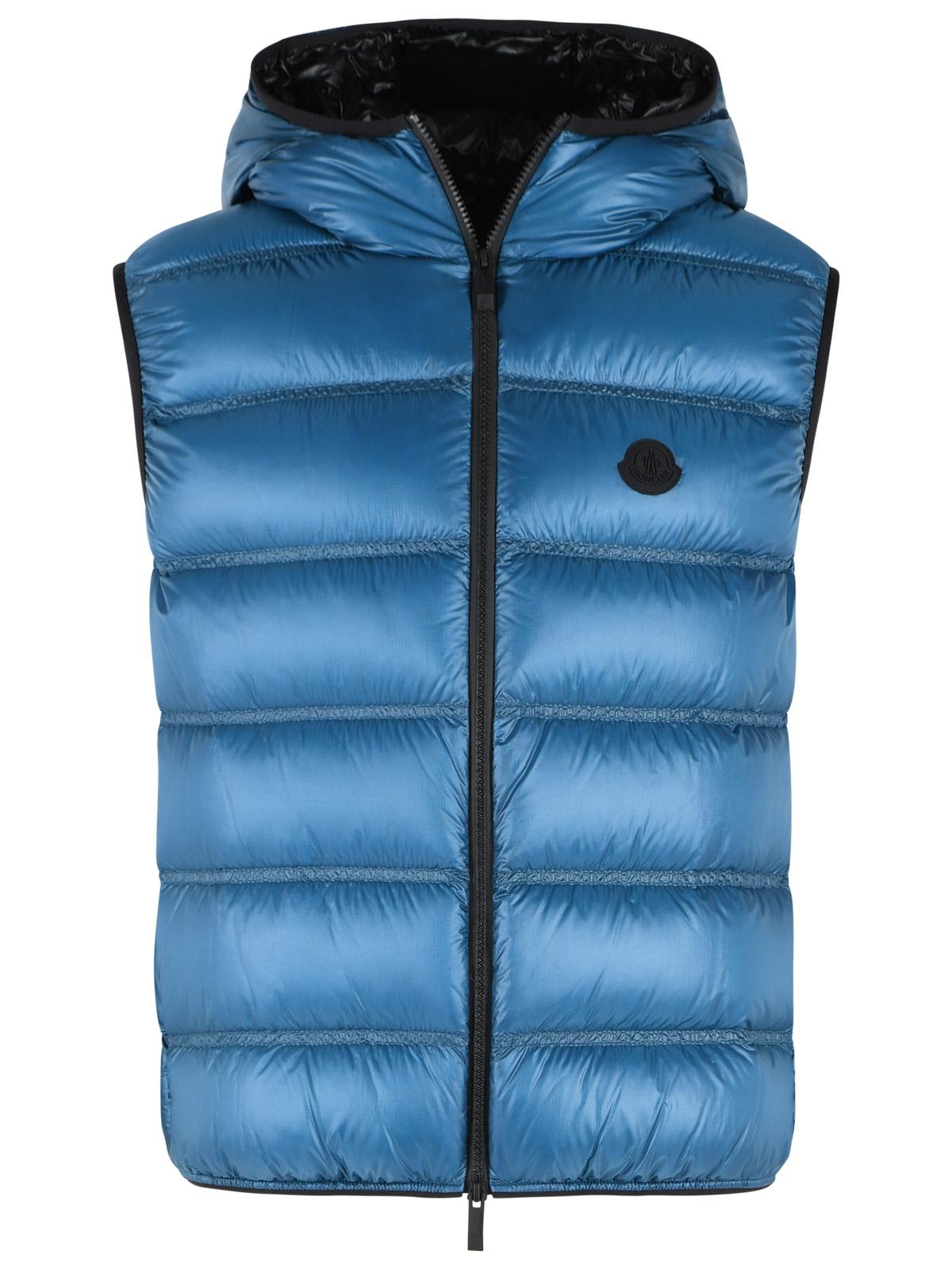 Moncler 'Panestrel' Blue Polyamide Vest Men MONCLER