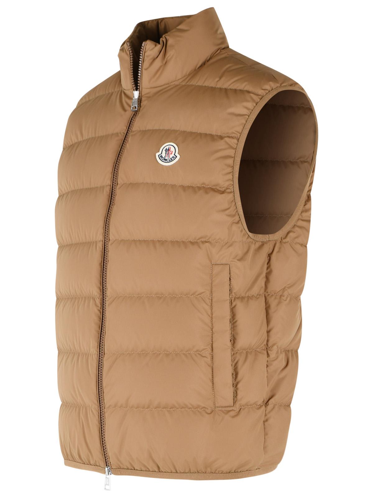 Moncler 'Contrin' Brown Polyester Vest Men MONCLER
