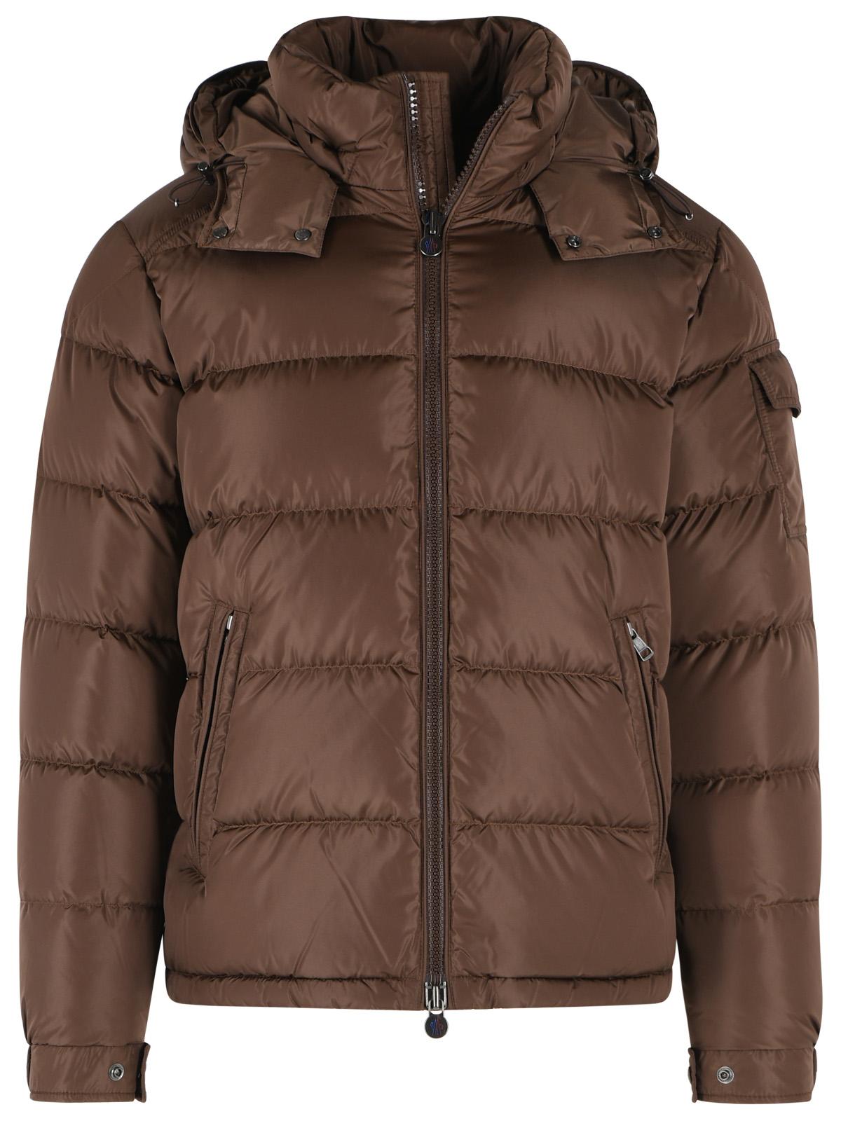 Moncler Matt 'Maya' Brown Polyamide Down Jacket Men MONCLER