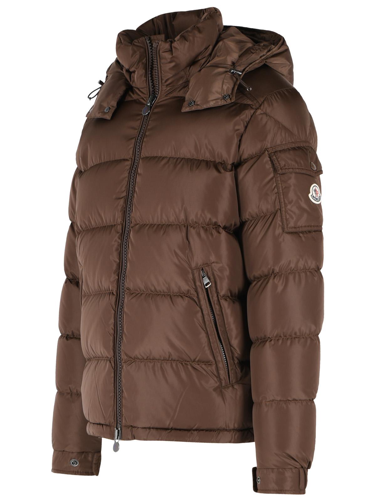 Moncler Matt 'Maya' Brown Polyamide Down Jacket Men MONCLER