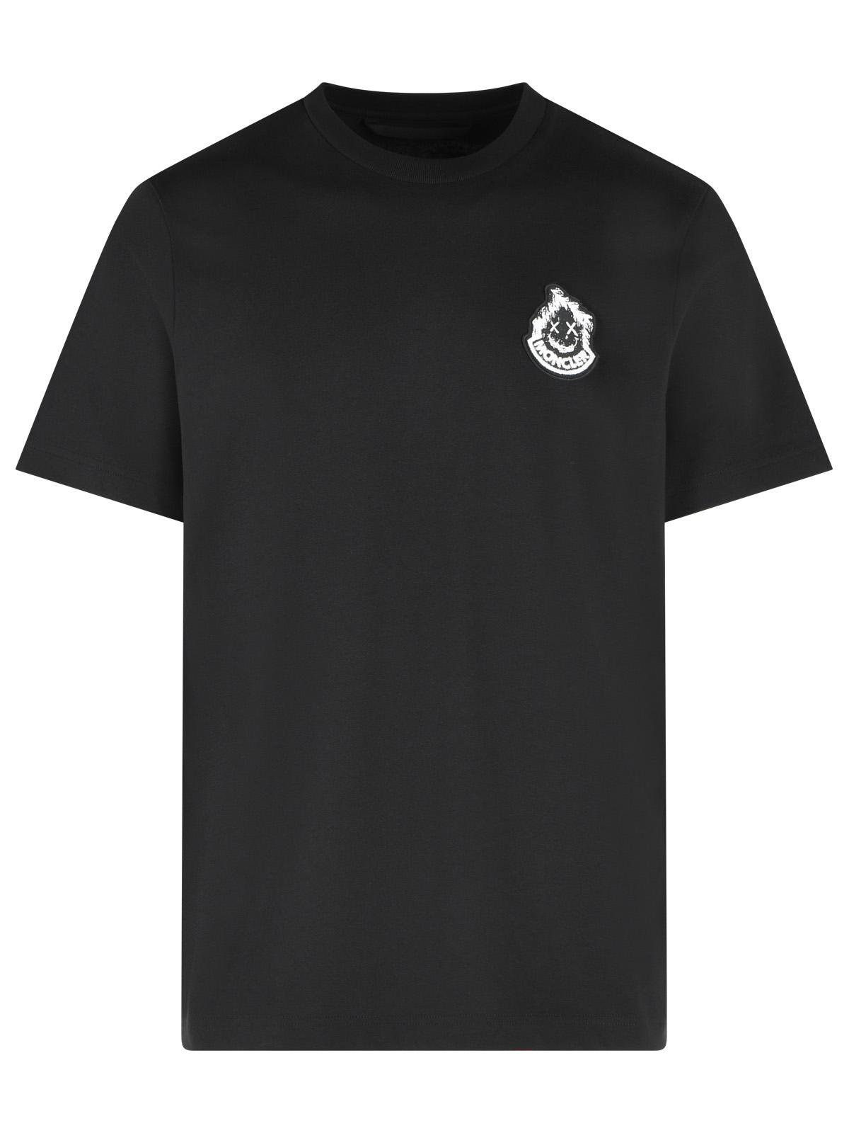 Moncler Black Cotton T-Shirt Men MONCLER