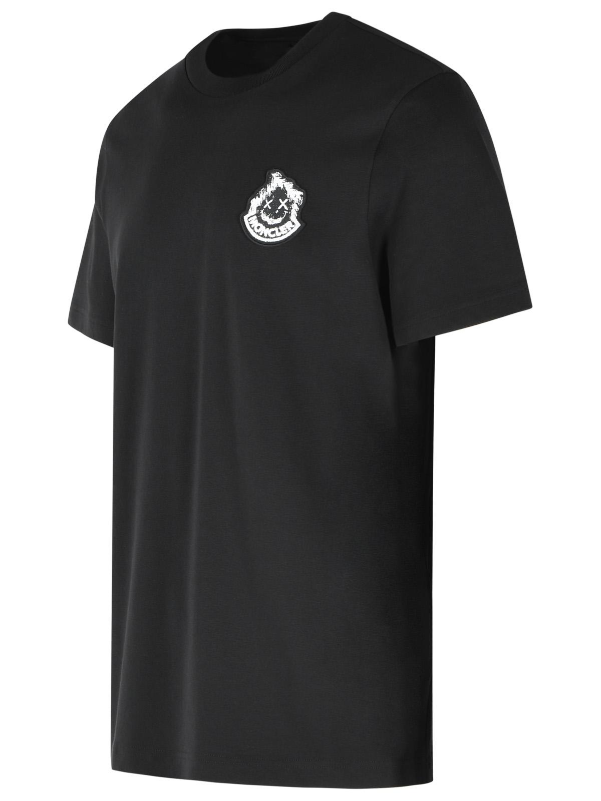 Moncler Black Cotton T-Shirt Men MONCLER