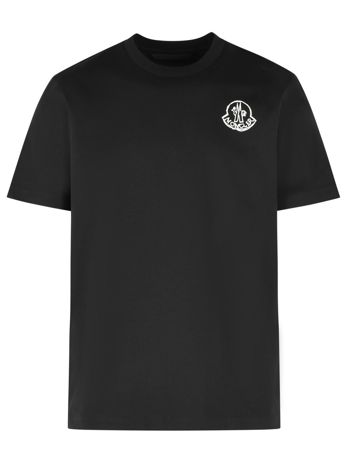 Moncler Black Cotton T-Shirt Men MONCLER