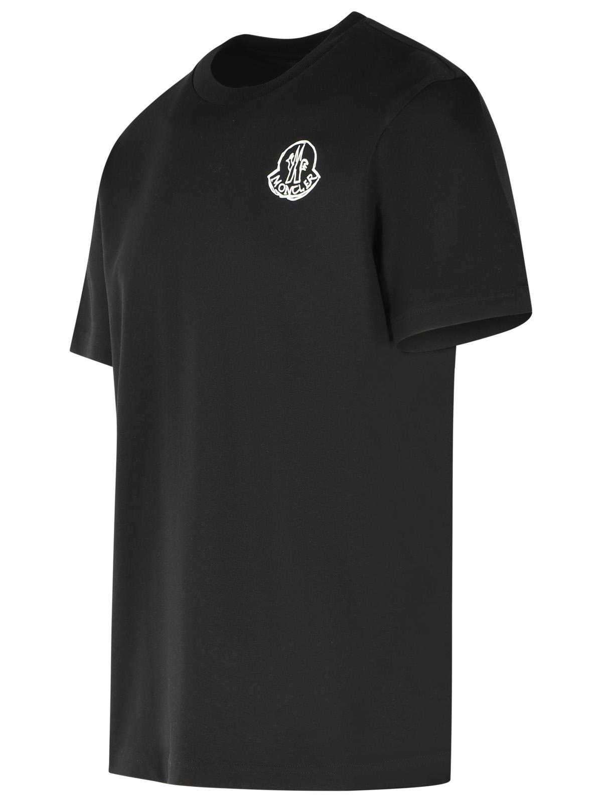 Moncler Black Cotton T-Shirt Men MONCLER