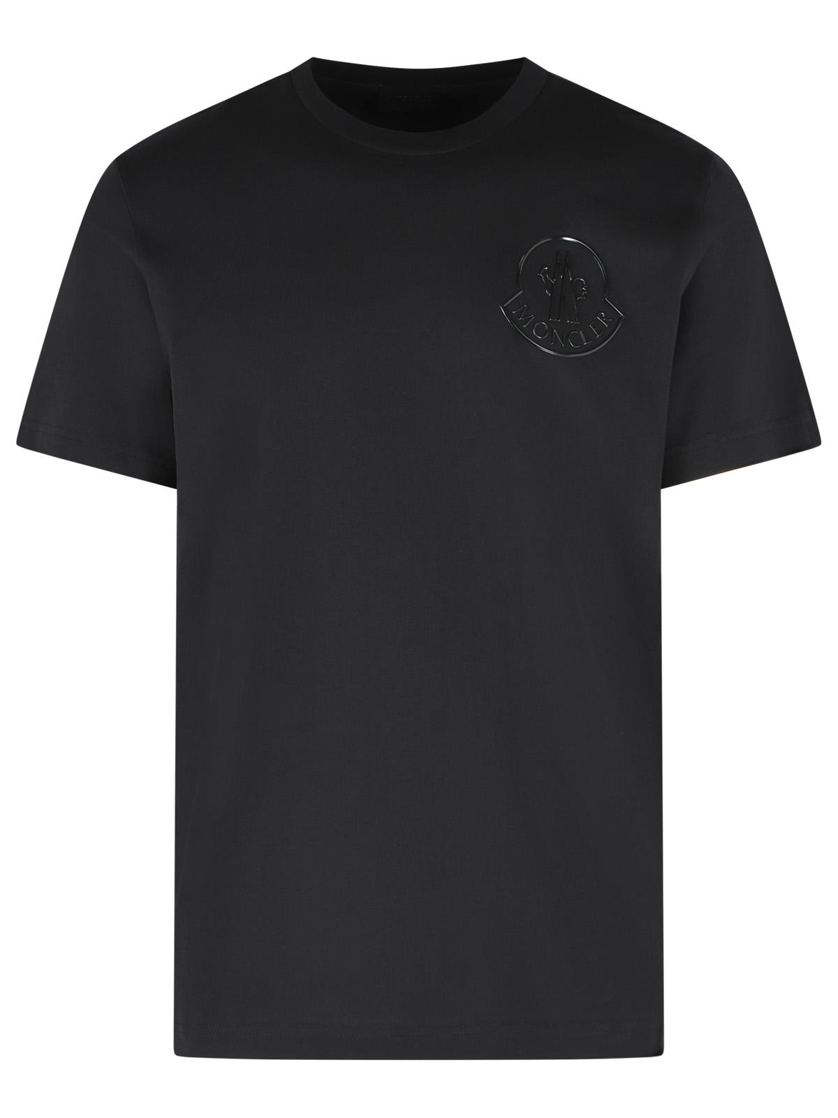 Moncler Black Cotton T-Shirt Men MONCLER