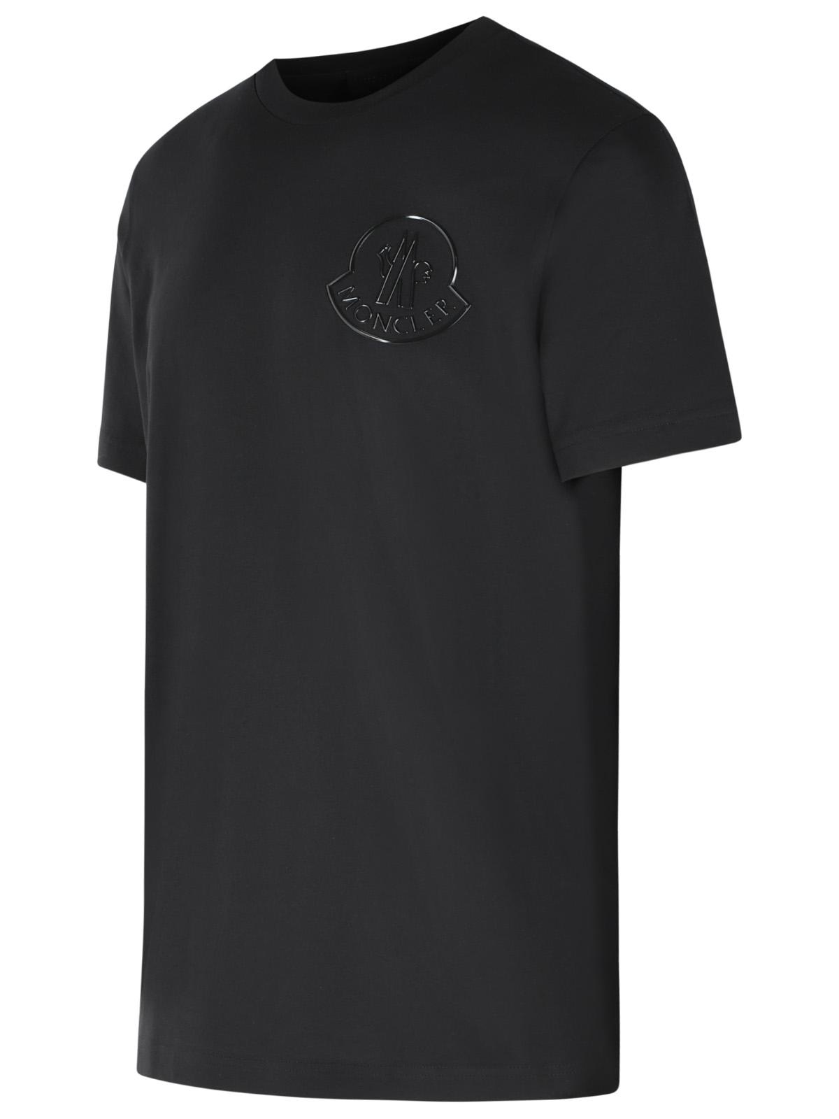 Moncler Black Cotton T-Shirt Men MONCLER