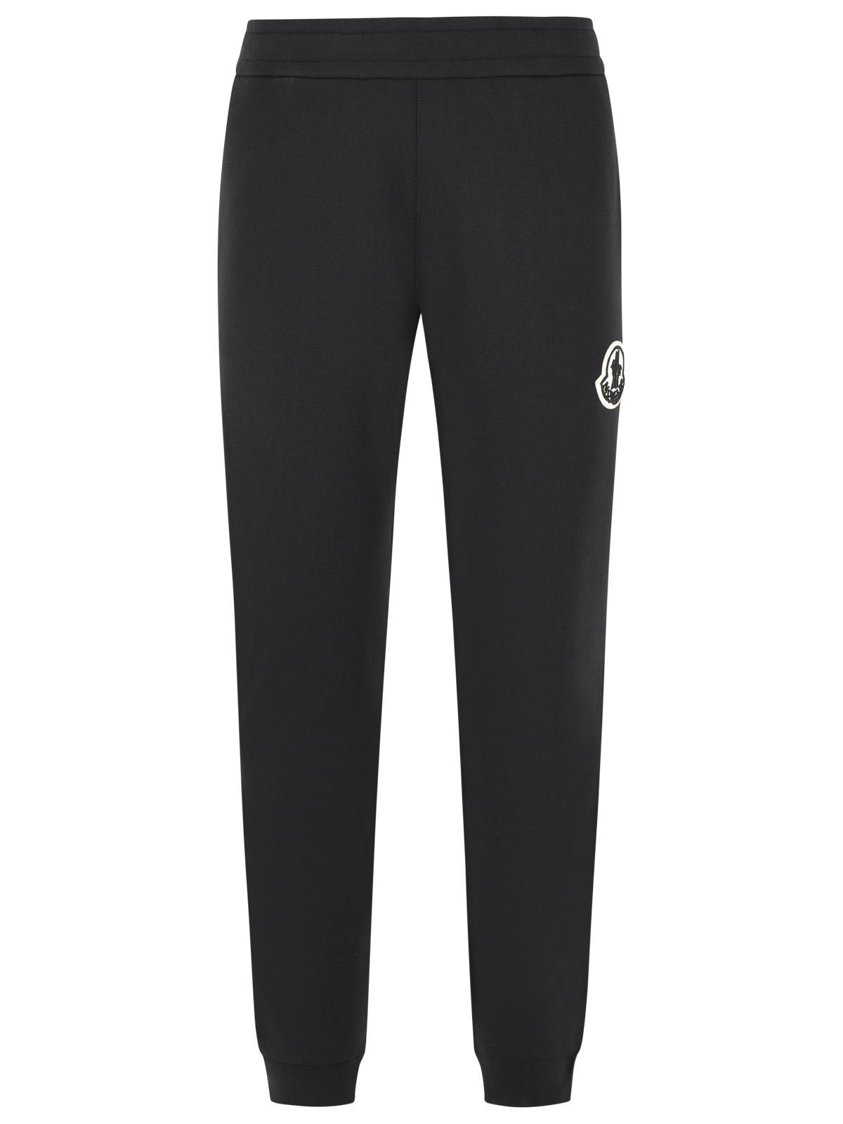 Moncler 'Jogger' Black Cotton Pants Men MONCLER