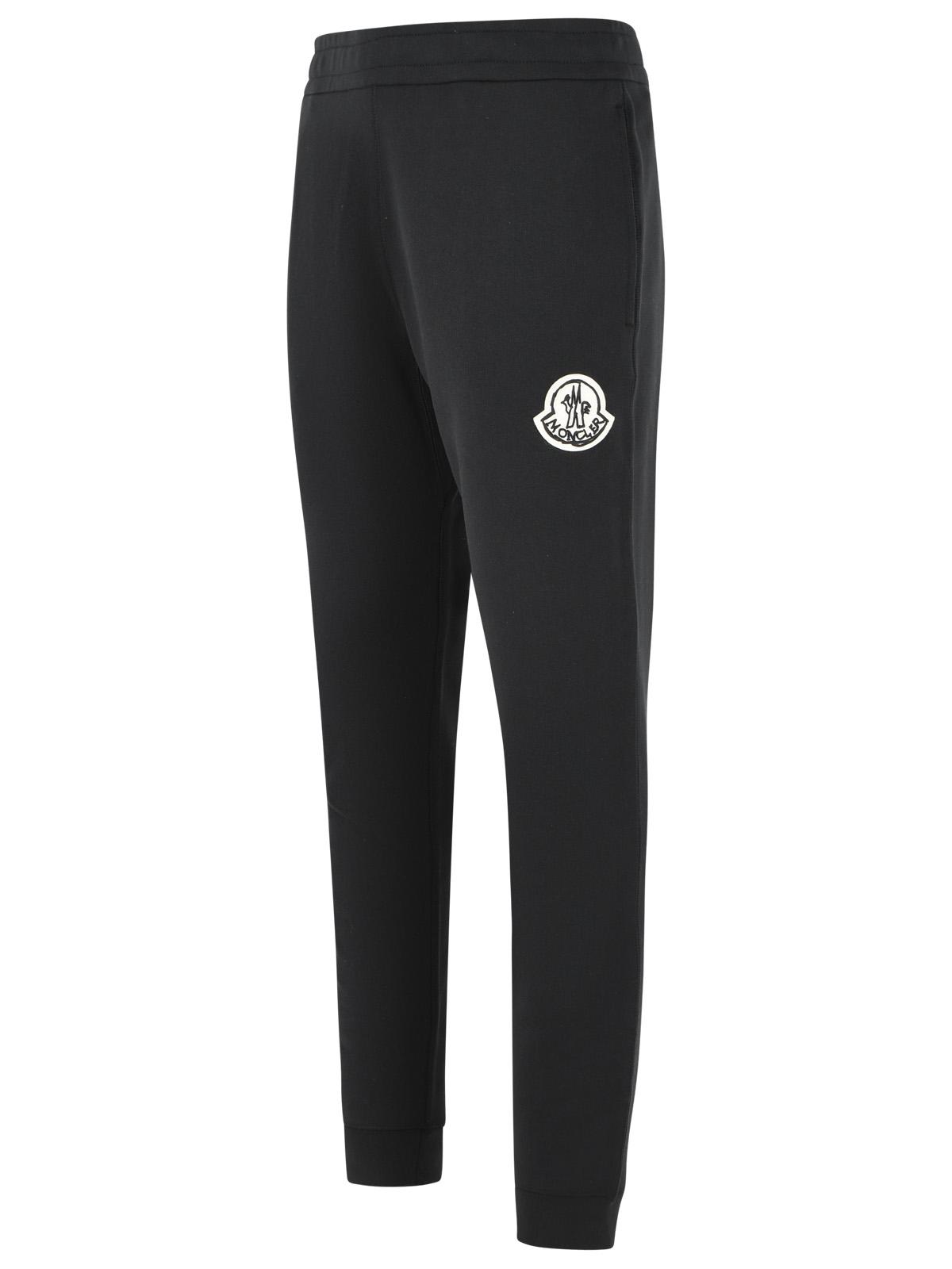 Moncler 'Jogger' Black Cotton Pants Men MONCLER