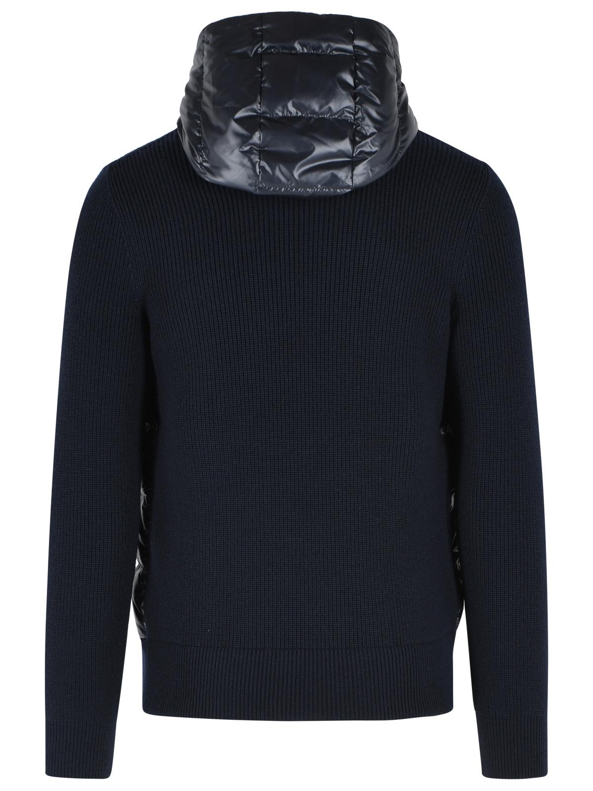Moncler 'Tricot' Blue Virgin Wool Cardigan Men MONCLER