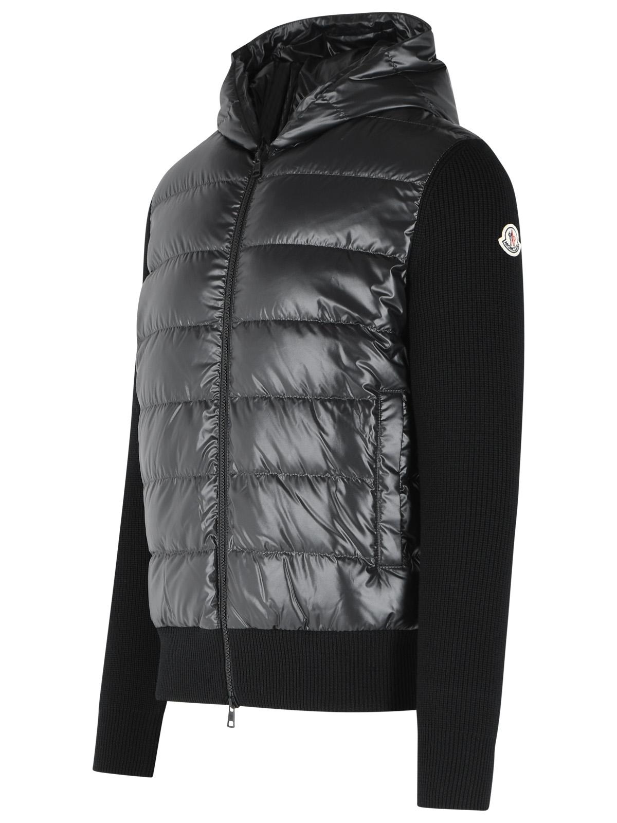 Moncler 'Tricot' Black Virgin Wool Cardigan Men MONCLER