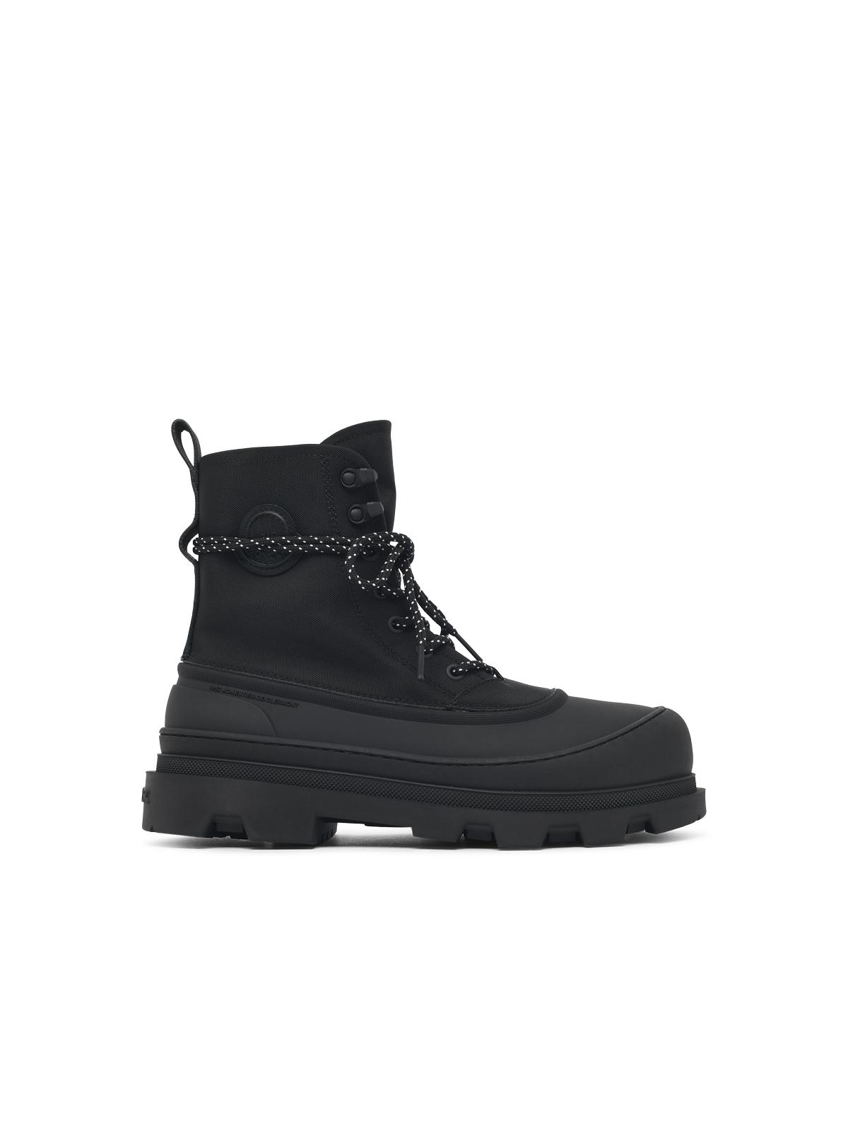 Moncler 'Vera Sheal' Boots In Synthetic Fabric And Black Rubber Men MONCLER