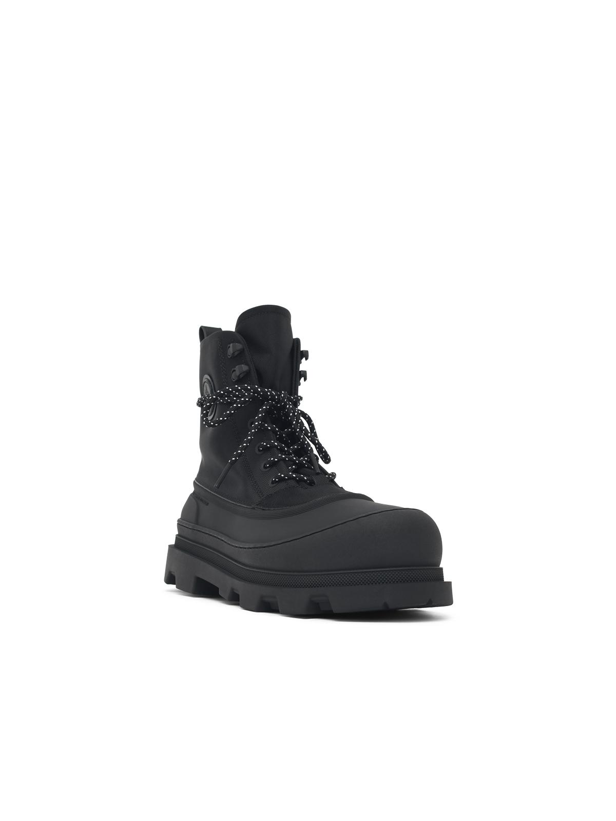 Moncler 'Vera Sheal' Boots In Synthetic Fabric And Black Rubber Men MONCLER