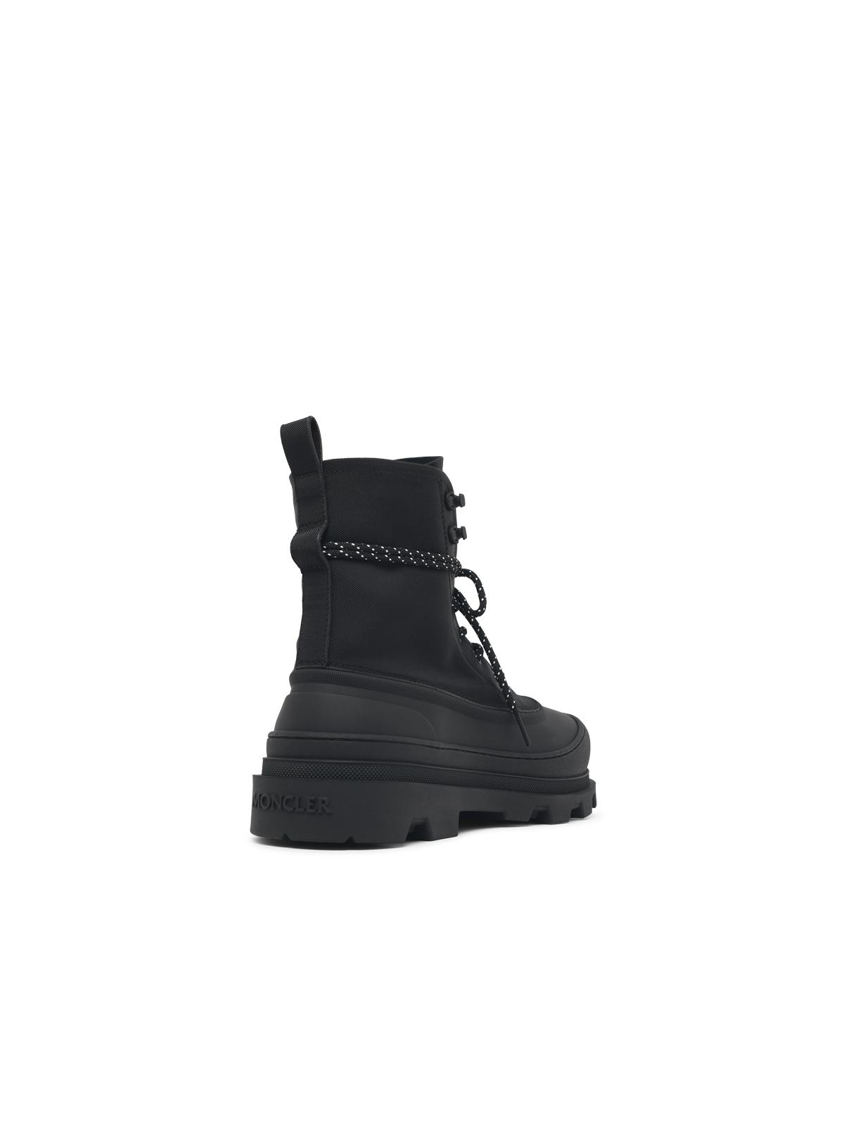 Moncler 'Vera Sheal' Boots In Synthetic Fabric And Black Rubber Men MONCLER