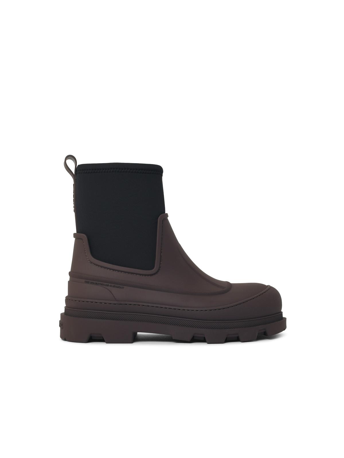 Moncler 'Vera Pulse' Brown And Black Rubber Ankle Boots Men MONCLER