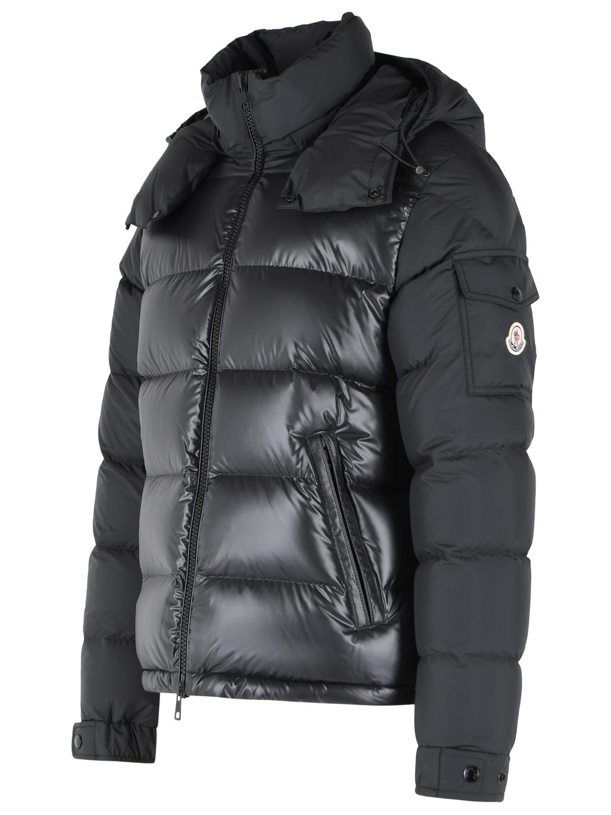 Moncler 'Maya' Black Polyester Short Down Jacket Men MONCLER