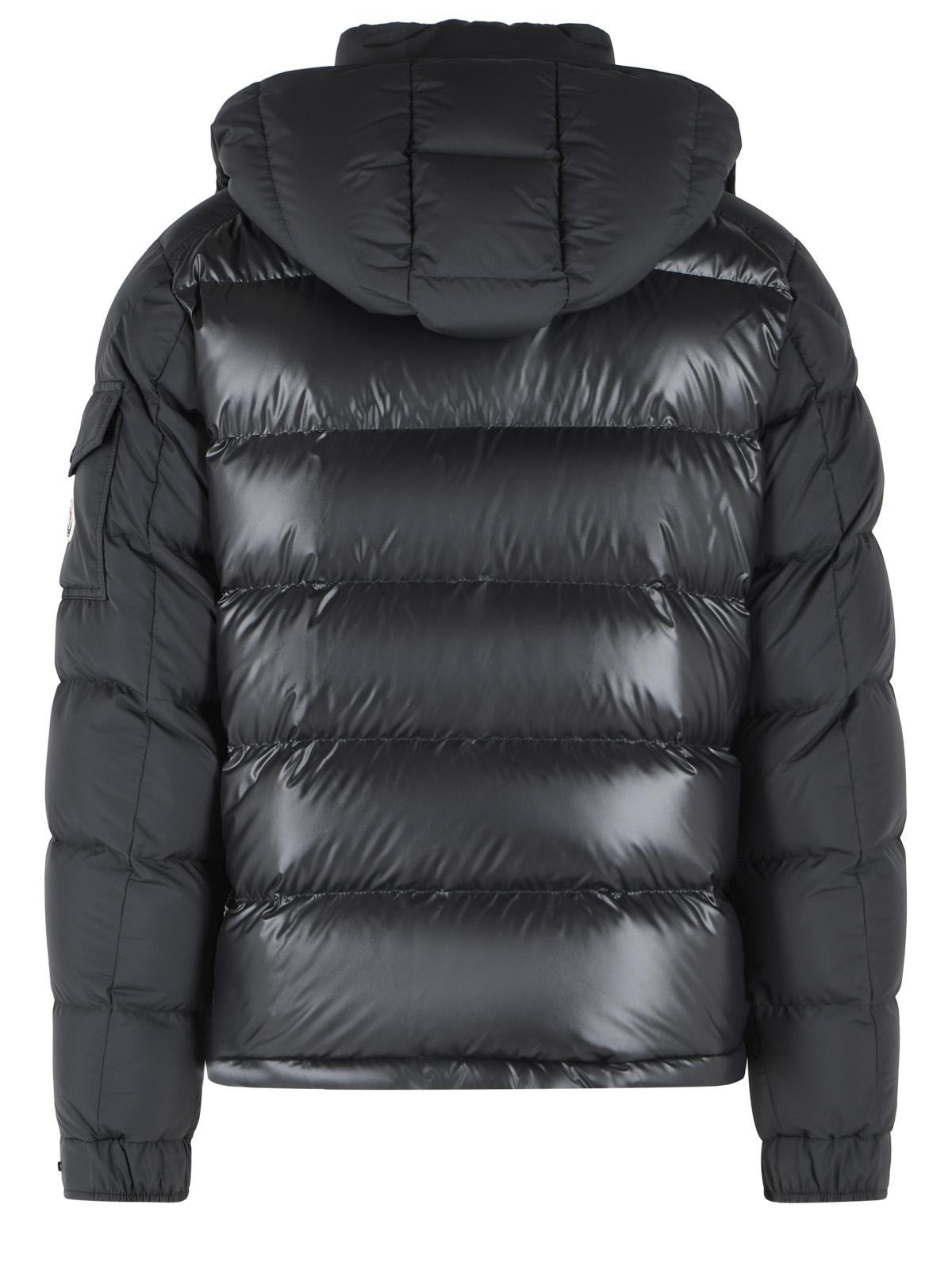 Moncler 'Maya' Black Polyester Short Down Jacket Men MONCLER