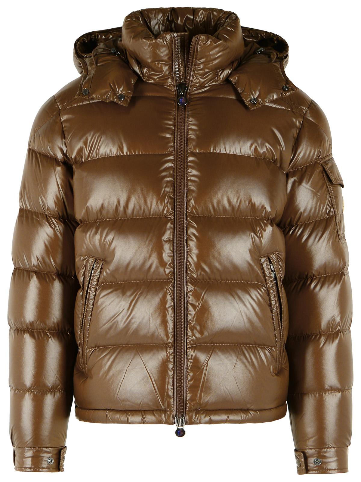 Moncler 'Maya' Brown Polyamide Down Jacket Men MONCLER