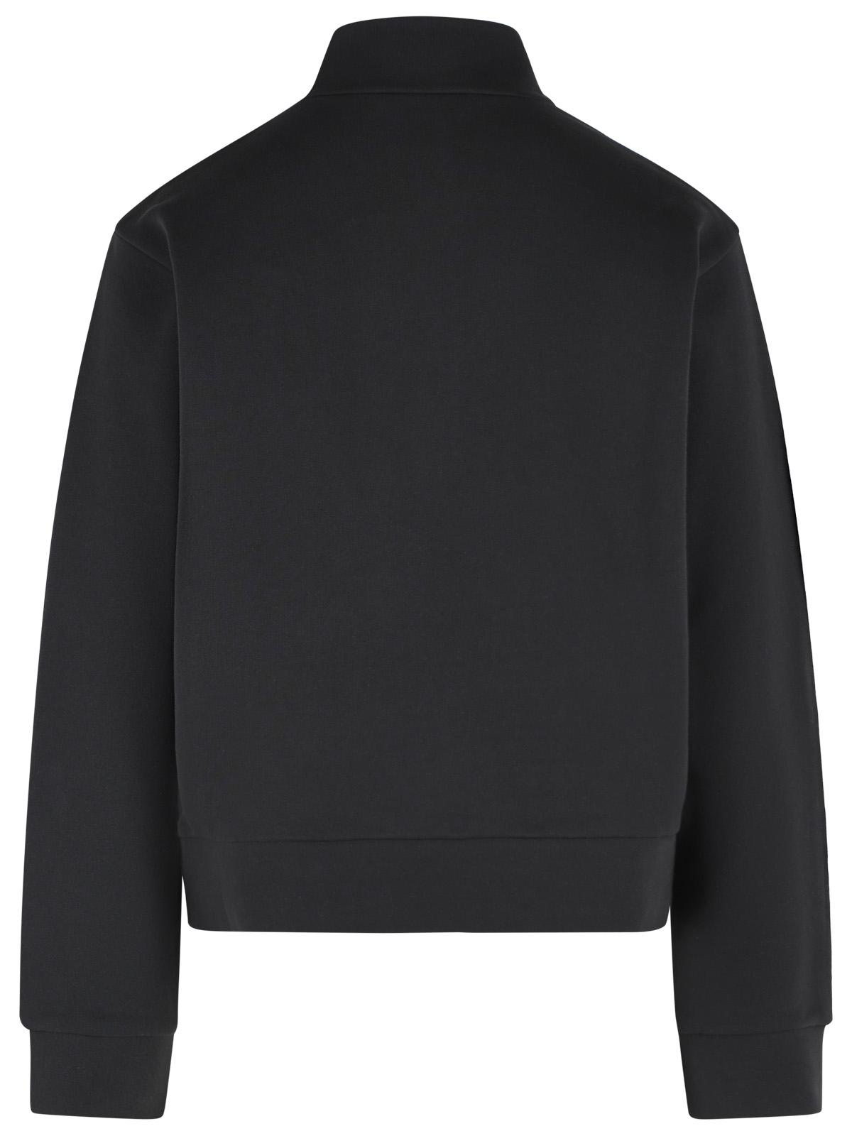 Moncler 'T-Neck' Black Cotton Sweatshirt Men MONCLER