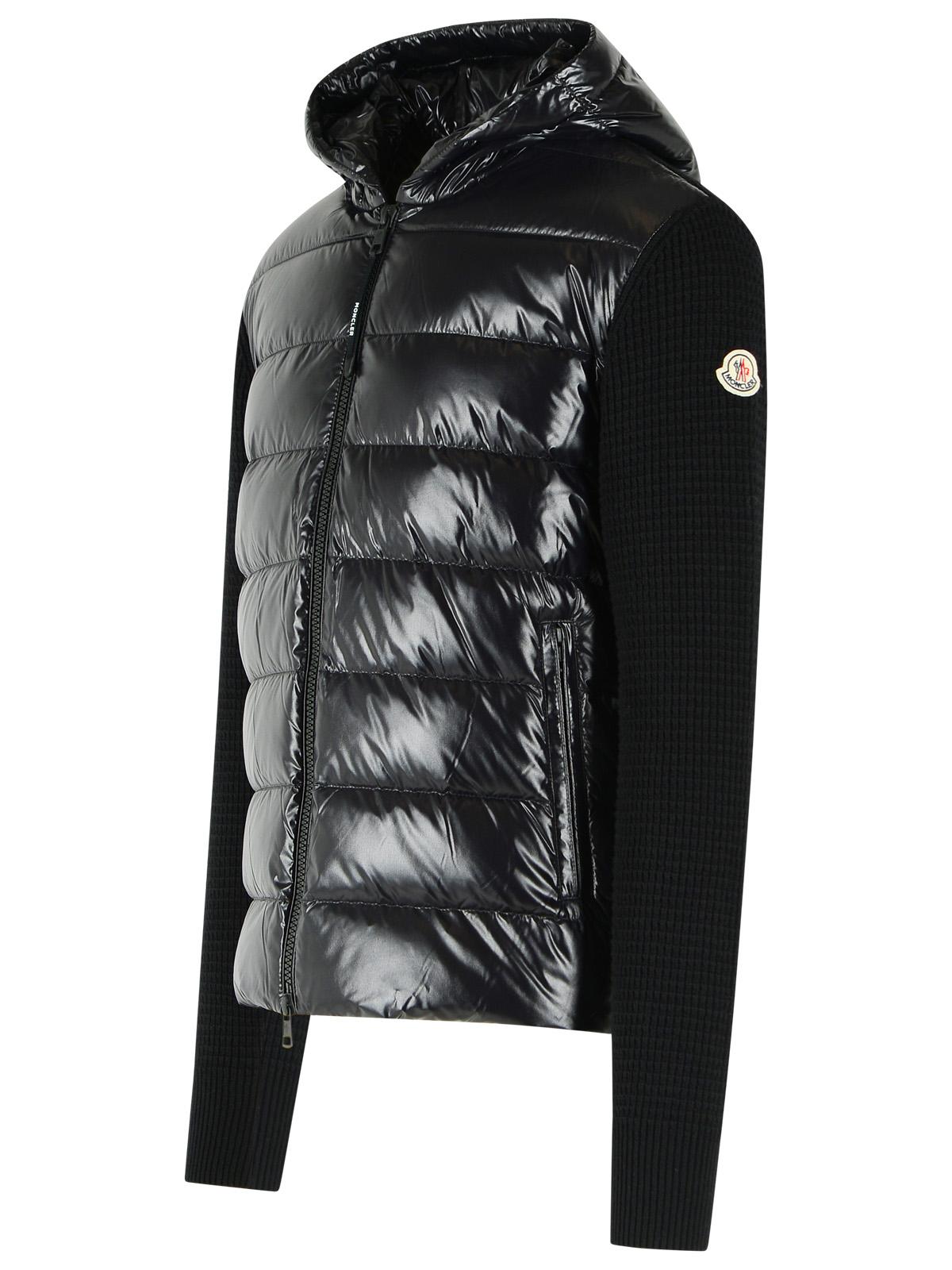 Moncler 'Tricot' Black Virgin Wool Cardigan Men MONCLER
